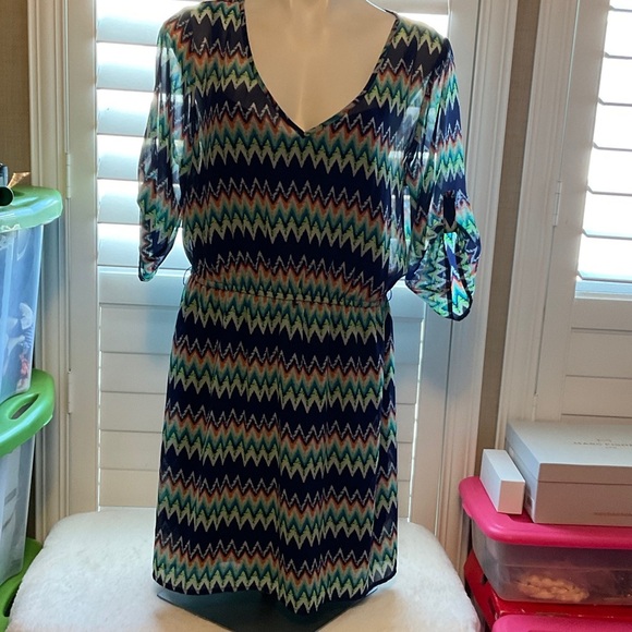 Rue21 Zigzag Pattern Mini Dress - Multicolor - Picture 1 of 7